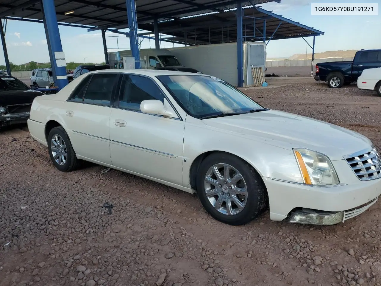 2008 Cadillac Dts VIN: 1G6KD57Y08U191271 Lot: 63482065