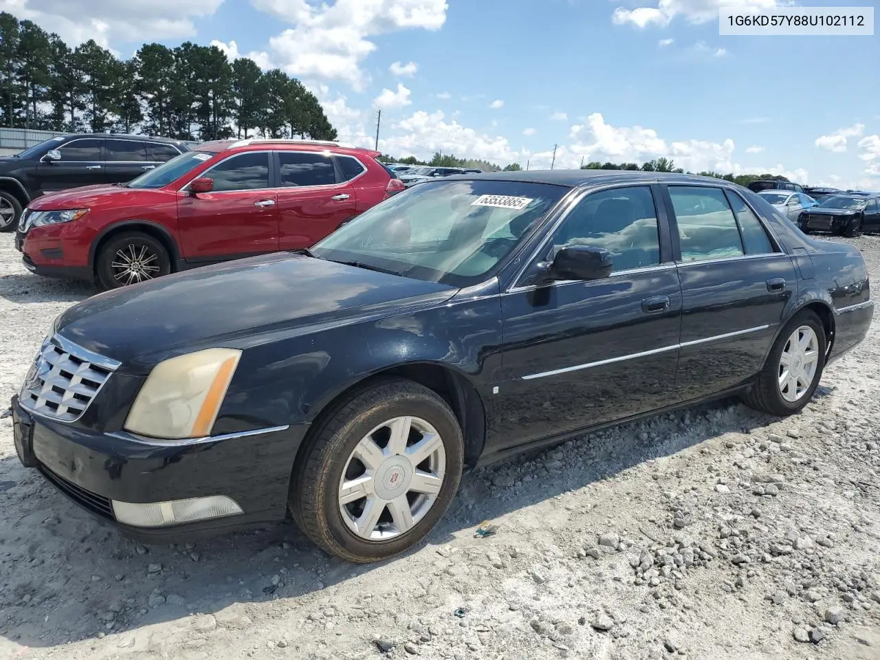 2008 Cadillac Dts VIN: 1G6KD57Y88U102112 Lot: 63533885