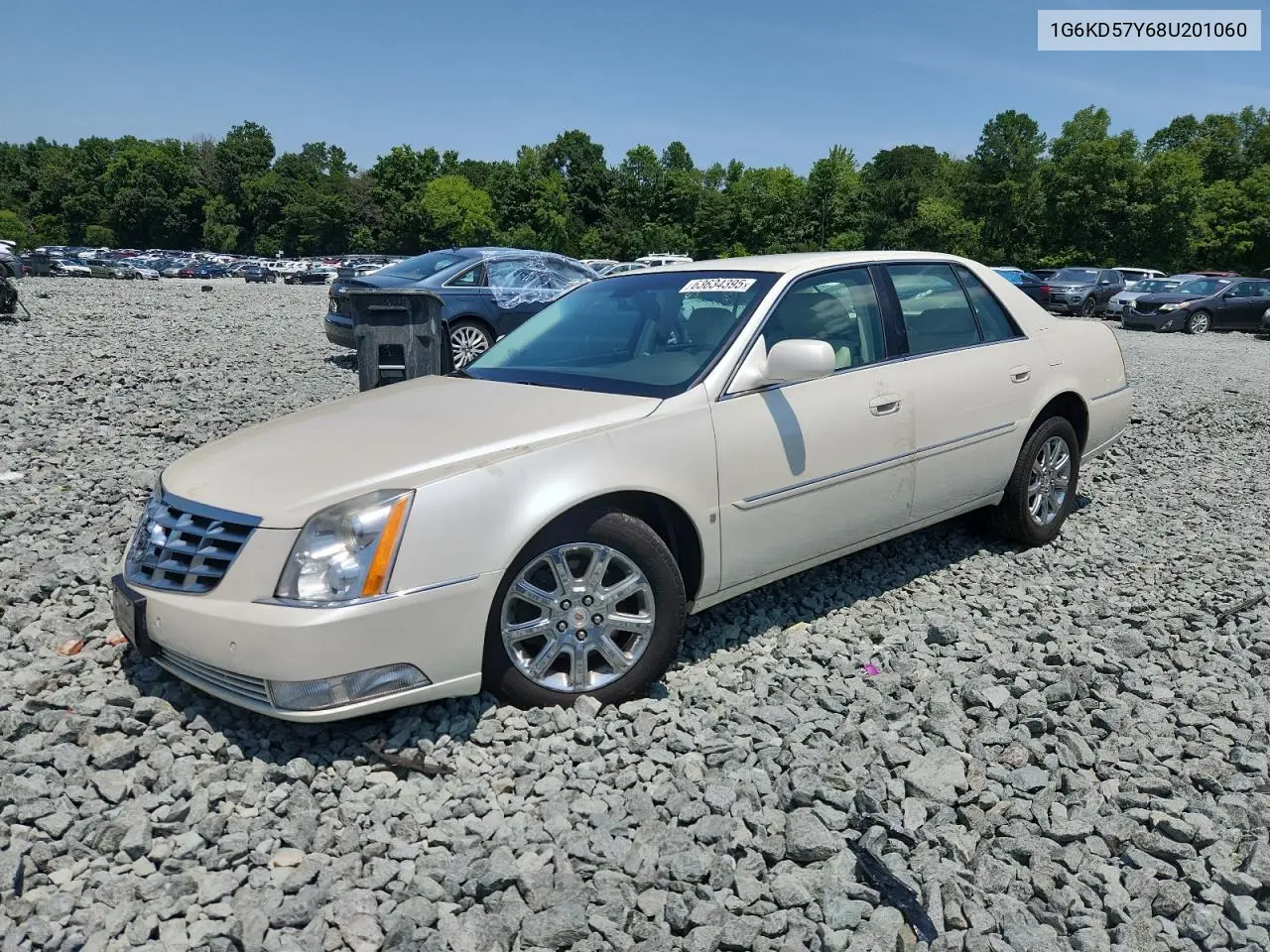 2008 Cadillac Dts VIN: 1G6KD57Y68U201060 Lot: 63634395