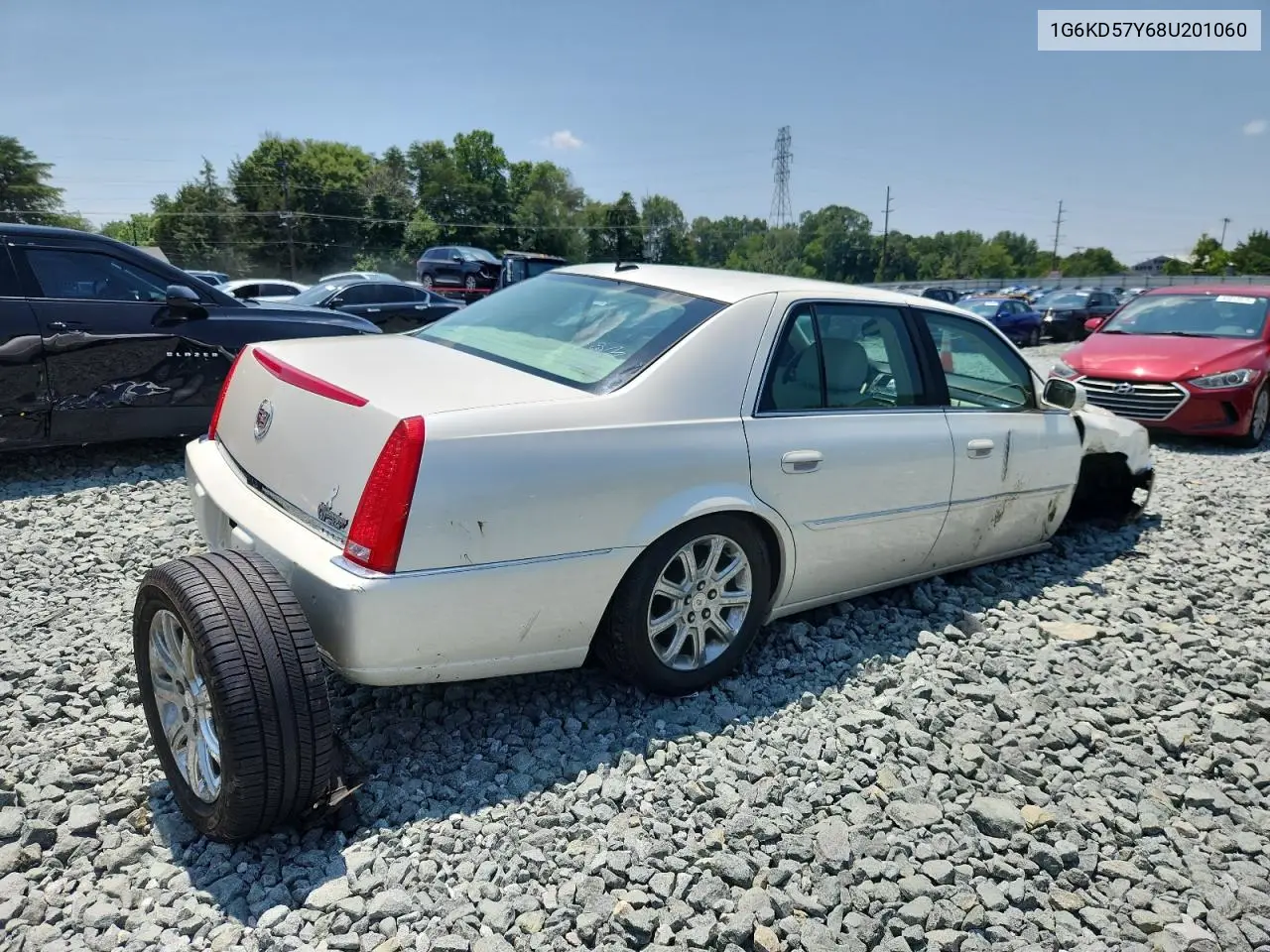 2008 Cadillac Dts VIN: 1G6KD57Y68U201060 Lot: 63634395