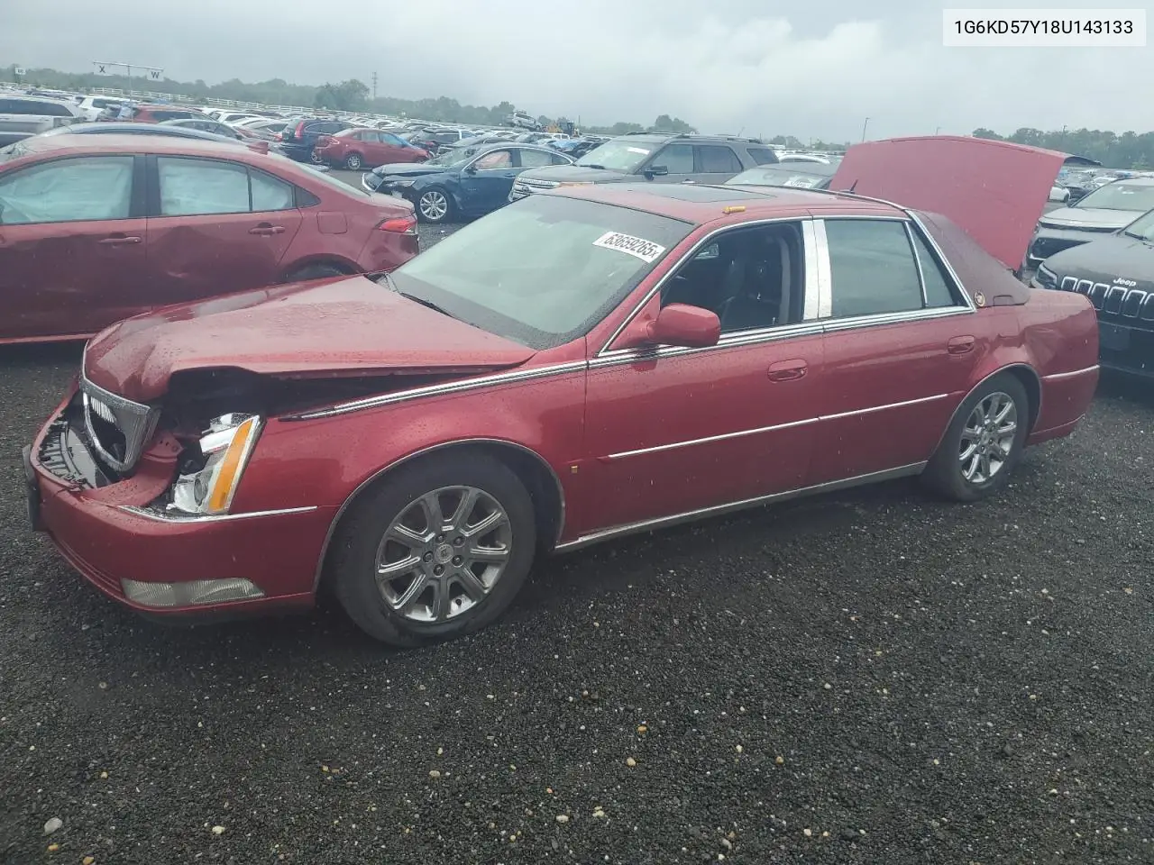 2008 Cadillac Dts VIN: 1G6KD57Y18U143133 Lot: 63659265