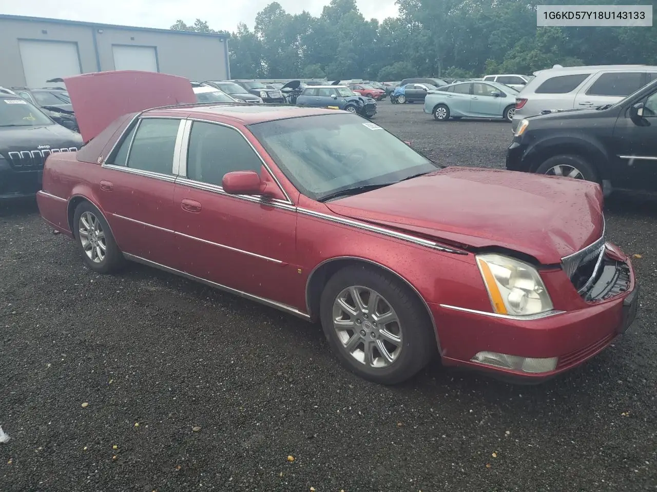 2008 Cadillac Dts VIN: 1G6KD57Y18U143133 Lot: 63659265