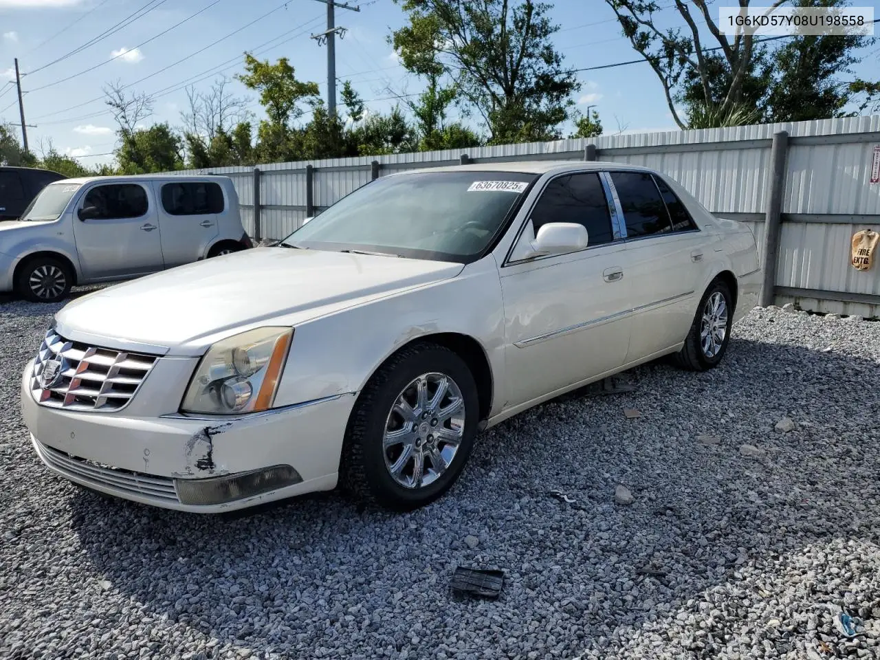 2008 Cadillac Dts VIN: 1G6KD57Y08U198558 Lot: 63670825