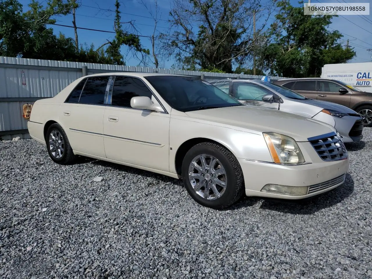 2008 Cadillac Dts VIN: 1G6KD57Y08U198558 Lot: 63670825