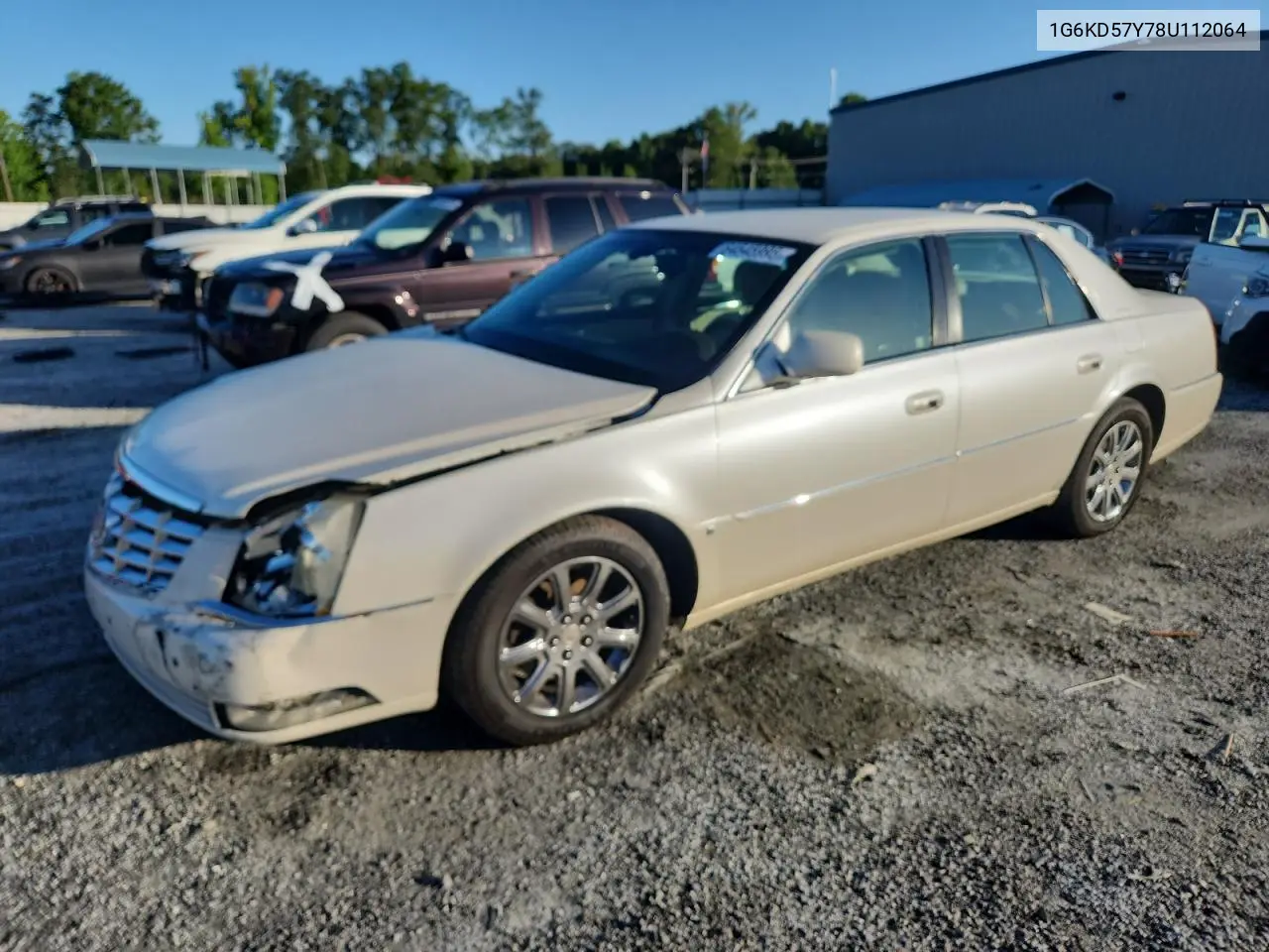 2008 Cadillac Dts VIN: 1G6KD57Y78U112064 Lot: 64545995