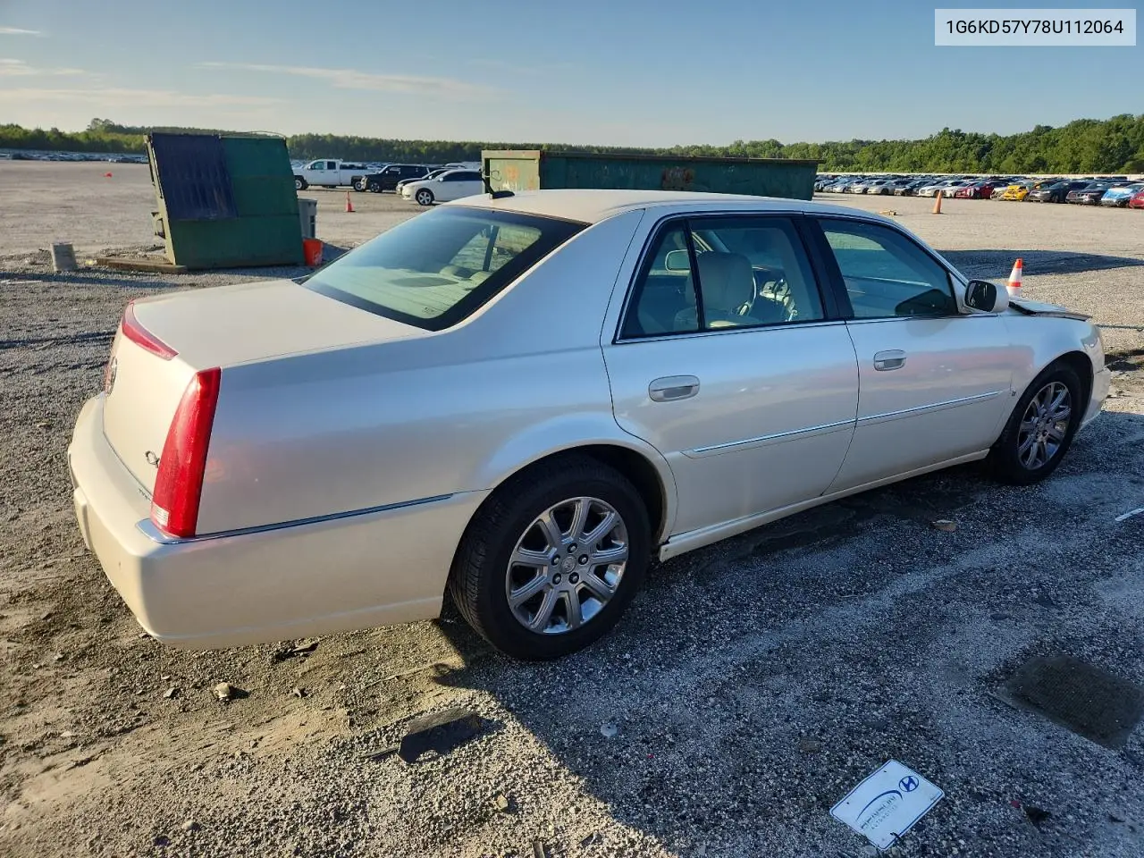 2008 Cadillac Dts VIN: 1G6KD57Y78U112064 Lot: 64545995