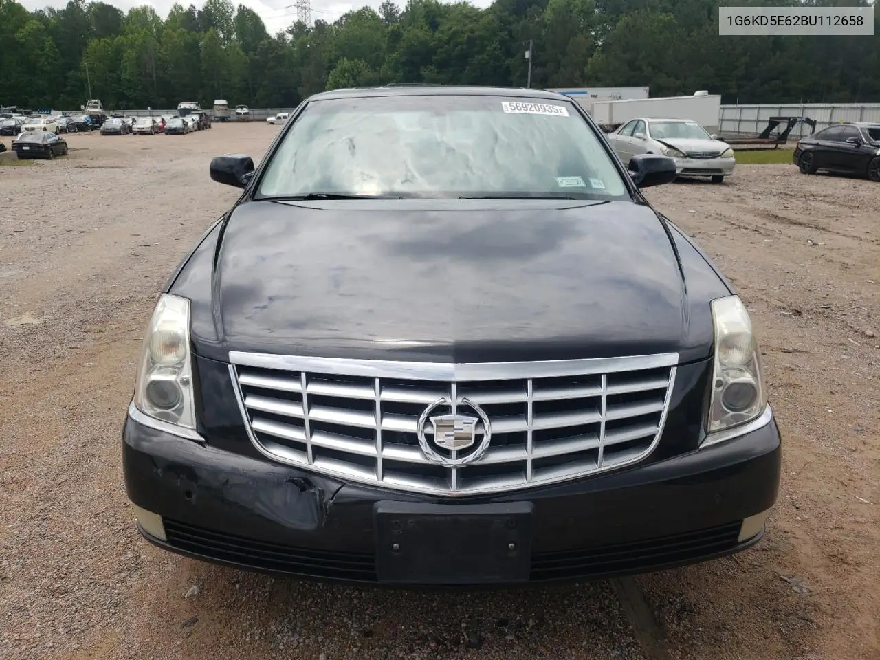 2011 Cadillac Dts Luxury Collection VIN: 1G6KD5E62BU112658 Lot: 56920935