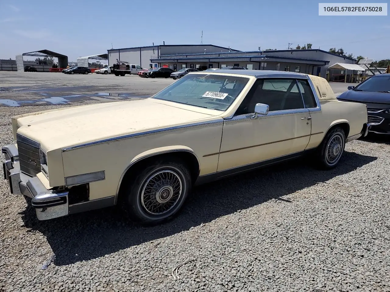 1985 Cadillac Eldorado VIN: 1G6EL5782FE675028 Lot: 57709655