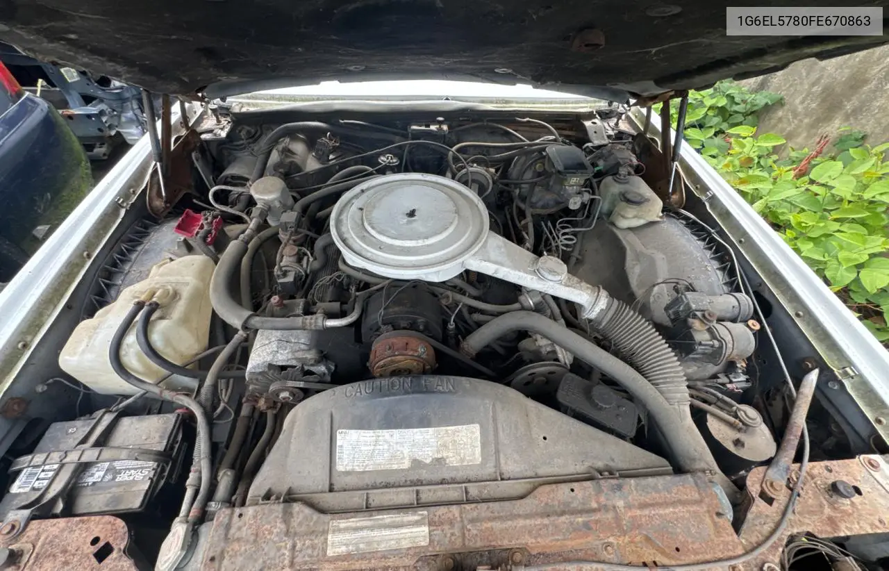 1985 Cadillac Eldorado VIN: 1G6EL5780FE670863 Lot: 64764135