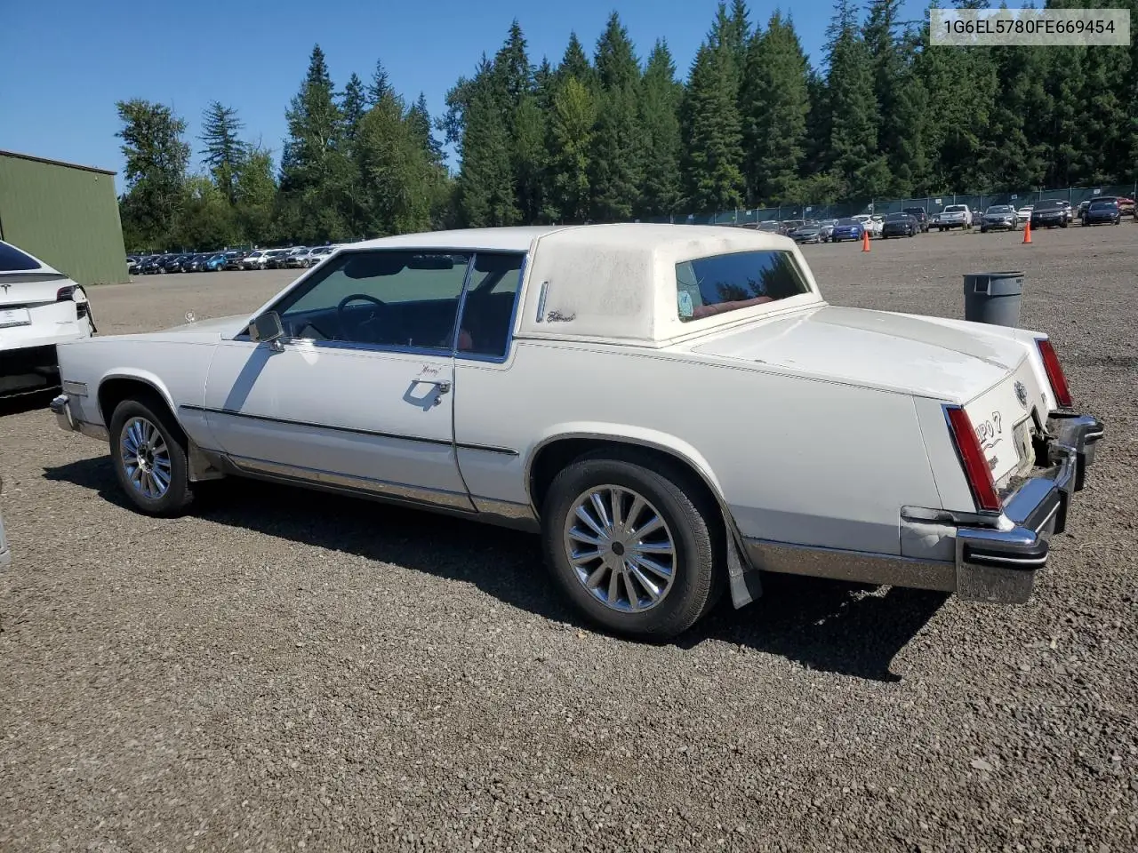 1985 Cadillac Eldorado VIN: 1G6EL5780FE669454 Lot: 65182565