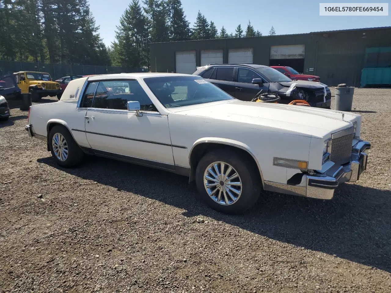 1985 Cadillac Eldorado VIN: 1G6EL5780FE669454 Lot: 65182565