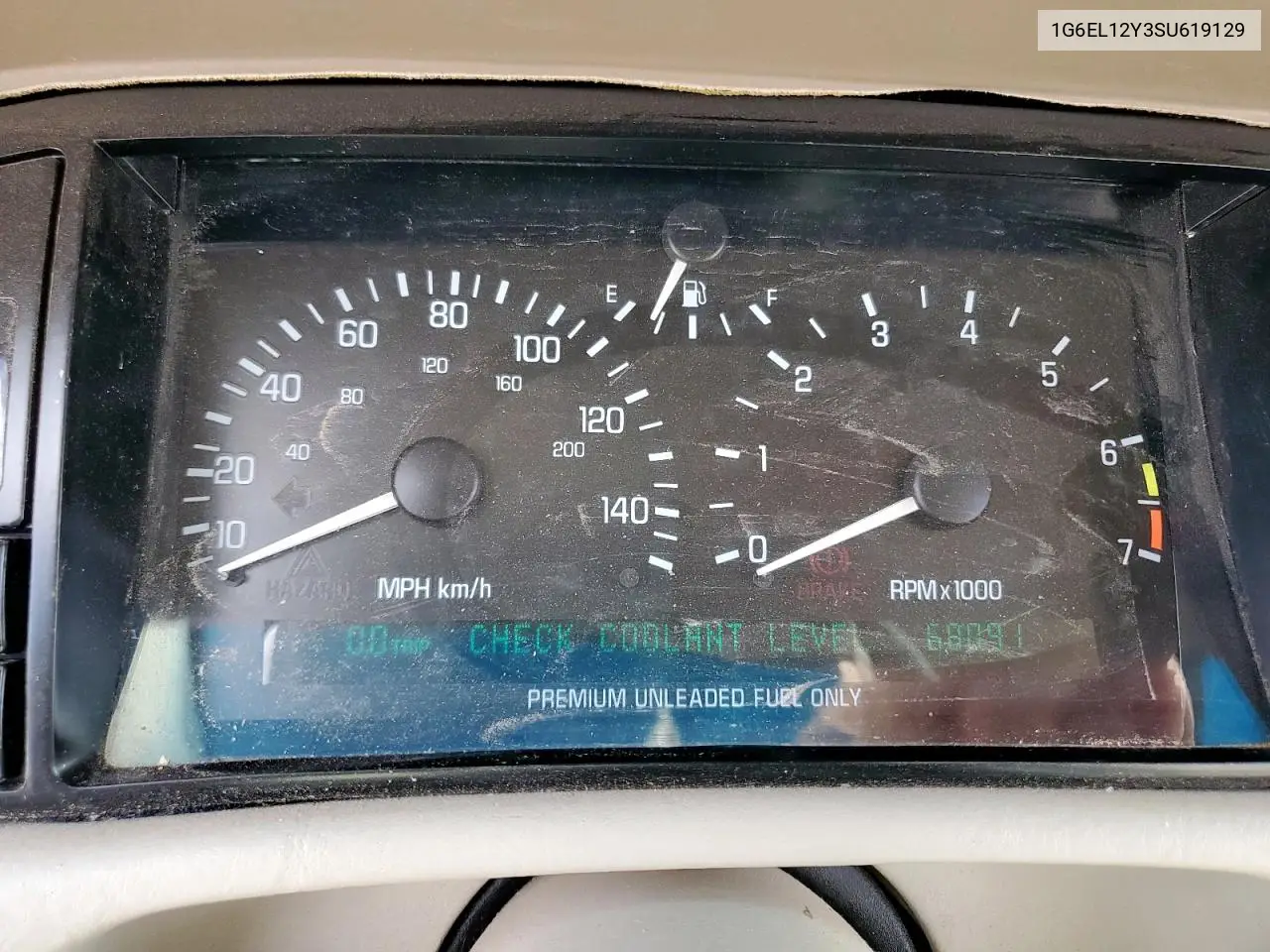 1995 Cadillac Eldorado VIN: 1G6EL12Y3SU619129 Lot: 65578045