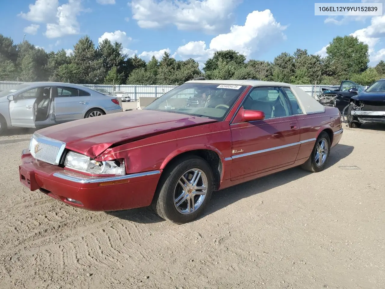 2000 Cadillac Eldorado Esc VIN: 1G6EL12Y9YU152839 Lot: 63485475