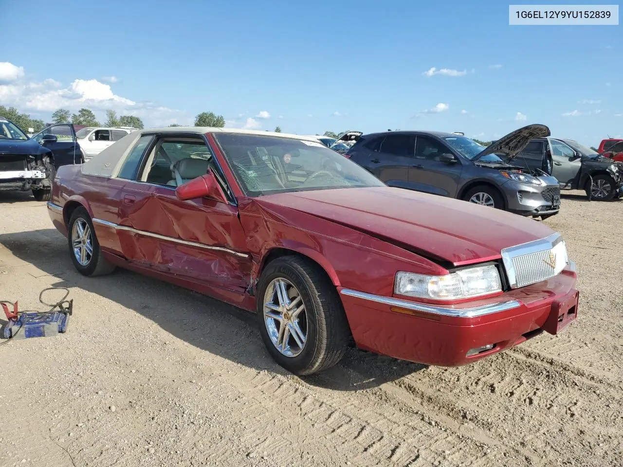 2000 Cadillac Eldorado Esc VIN: 1G6EL12Y9YU152839 Lot: 63485475