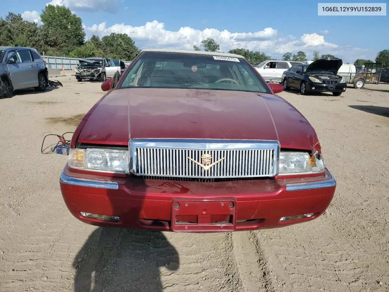 2000 Cadillac Eldorado Esc VIN: 1G6EL12Y9YU152839 Lot: 63485475