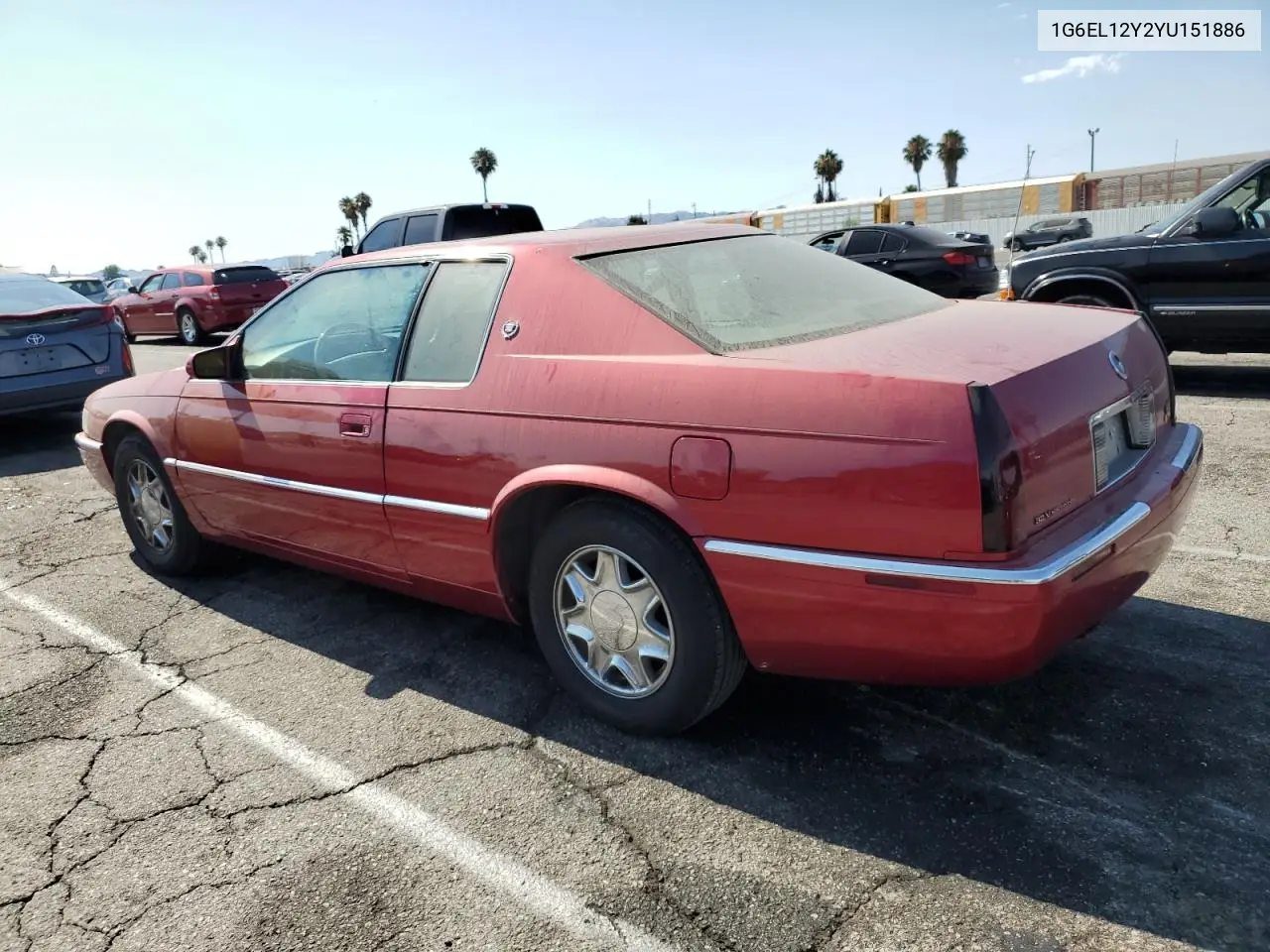 2000 Cadillac Eldorado Esc VIN: 1G6EL12Y2YU151886 Lot: 65156625