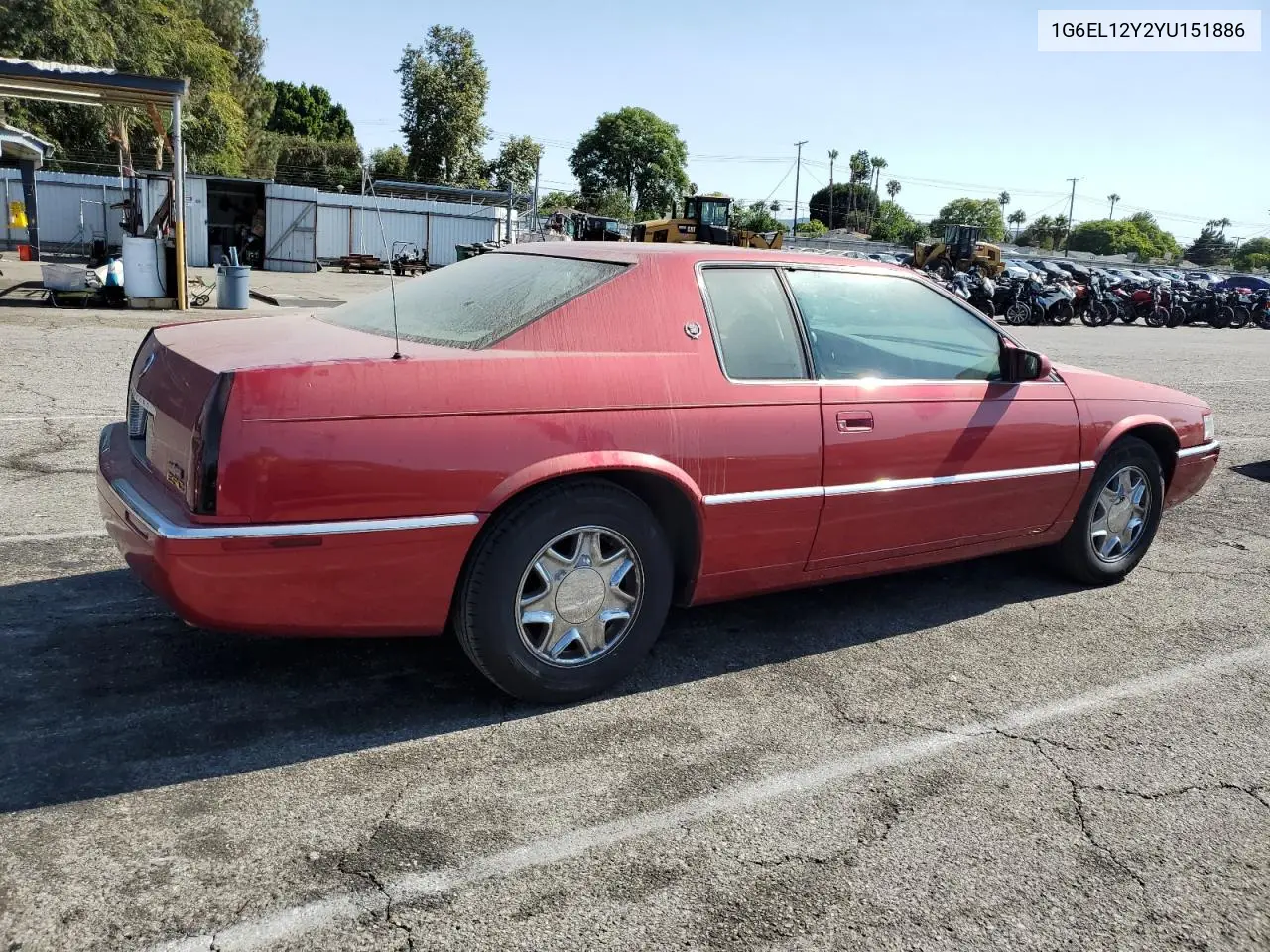 2000 Cadillac Eldorado Esc VIN: 1G6EL12Y2YU151886 Lot: 65156625
