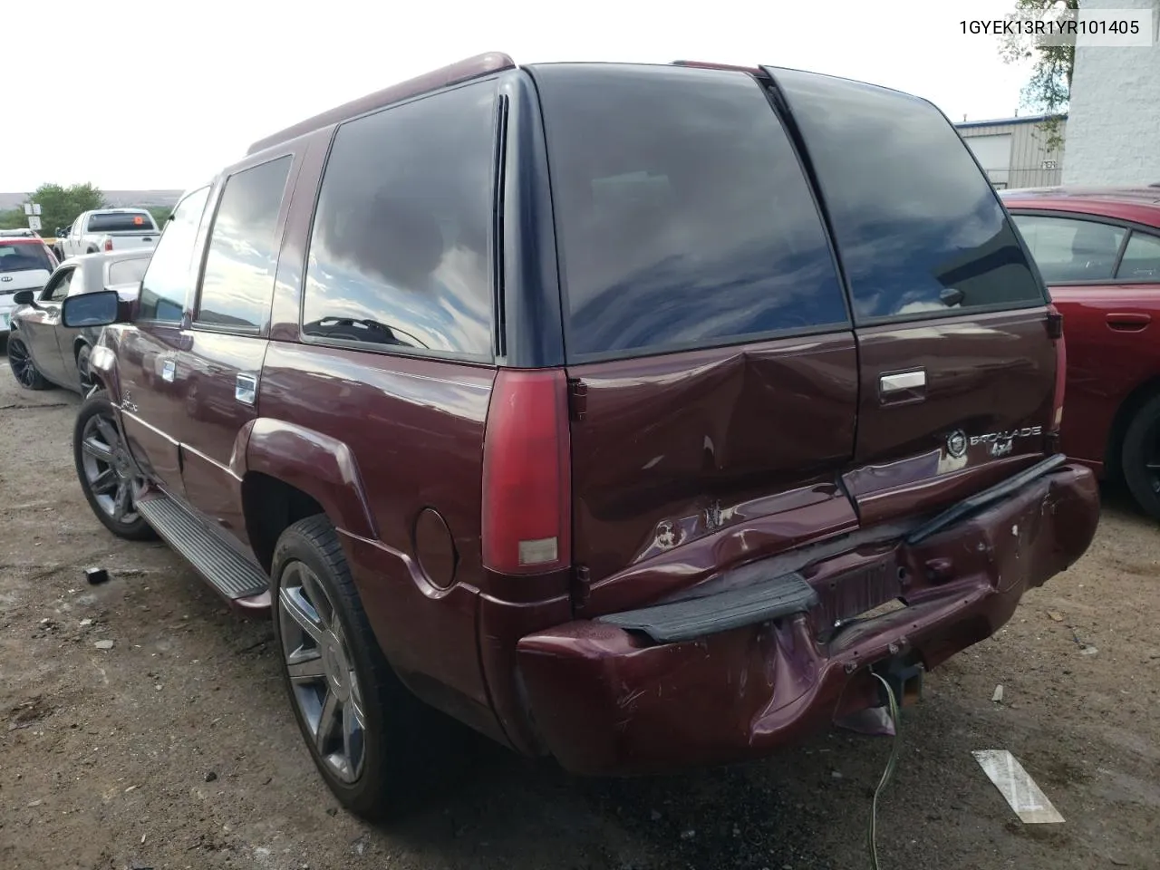 2000 Cadillac Escalade VIN: 1GYEK13R1YR101405 Lot: 61386064