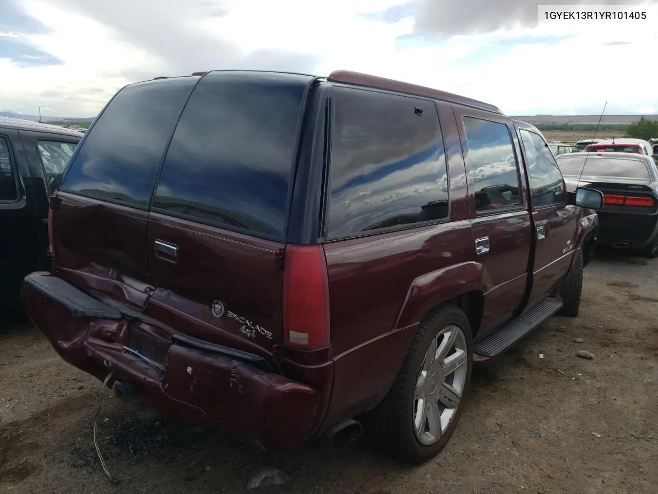 2000 Cadillac Escalade VIN: 1GYEK13R1YR101405 Lot: 61386064