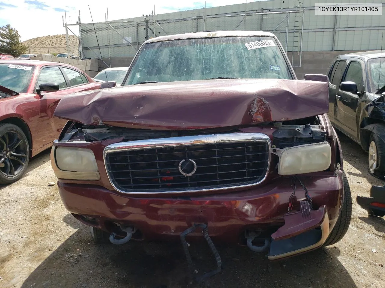 2000 Cadillac Escalade VIN: 1GYEK13R1YR101405 Lot: 61386064