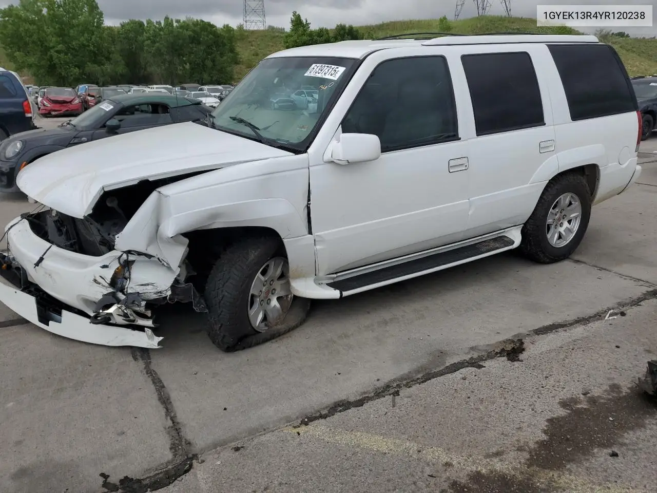 2000 Cadillac Escalade VIN: 1GYEK13R4YR120238 Lot: 61397315
