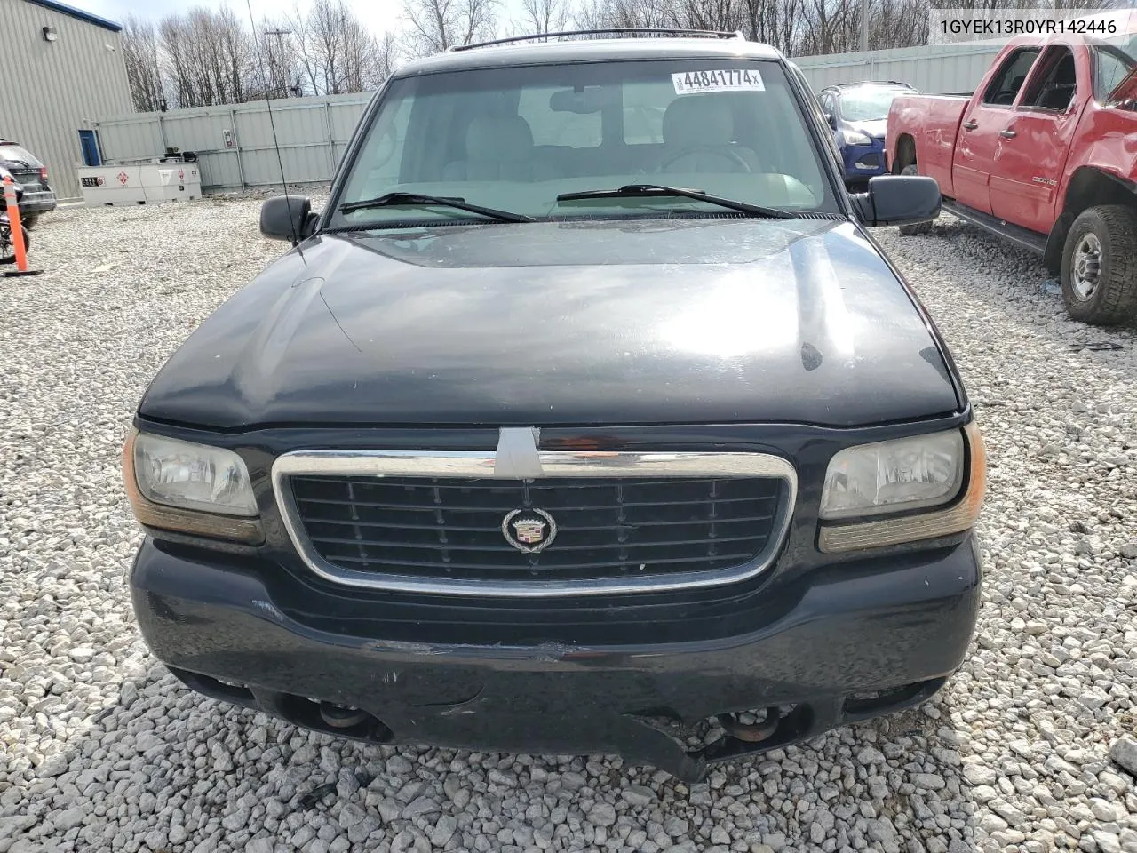 2000 Cadillac Escalade VIN: 1GYEK13R0YR142446 Lot: 86089094