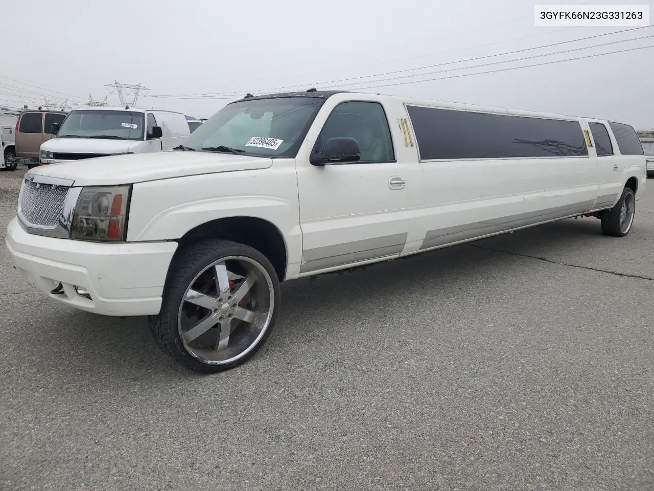 2003 Cadillac Escalade Esv VIN: 3GYFK66N23G331263 Lot: 52396405