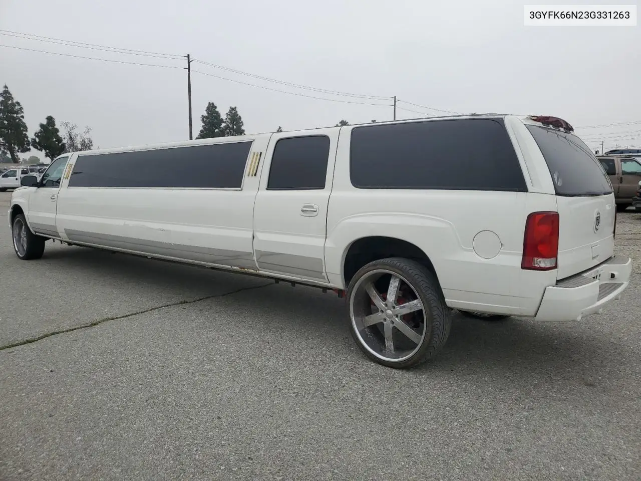 2003 Cadillac Escalade Esv VIN: 3GYFK66N23G331263 Lot: 52396405
