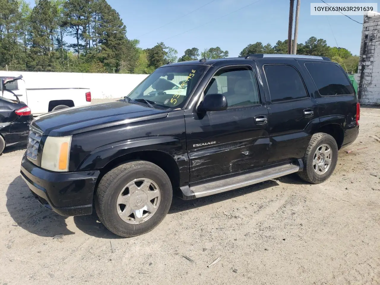 2003 Cadillac Escalade Luxury VIN: 1GYEK63N63R291639 Lot: 53699495