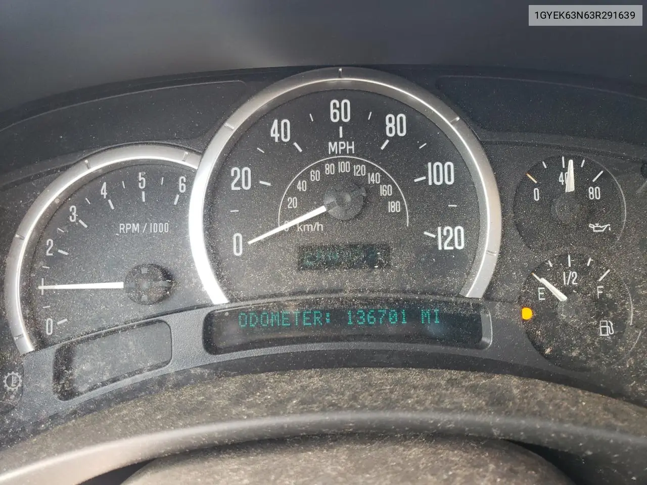 2003 Cadillac Escalade Luxury VIN: 1GYEK63N63R291639 Lot: 53699495