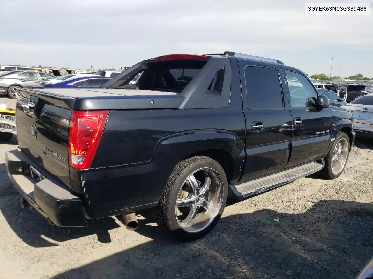 2003 Cadillac Escalade Ext VIN: 3GYEK63N03G339488 Lot: 54622395