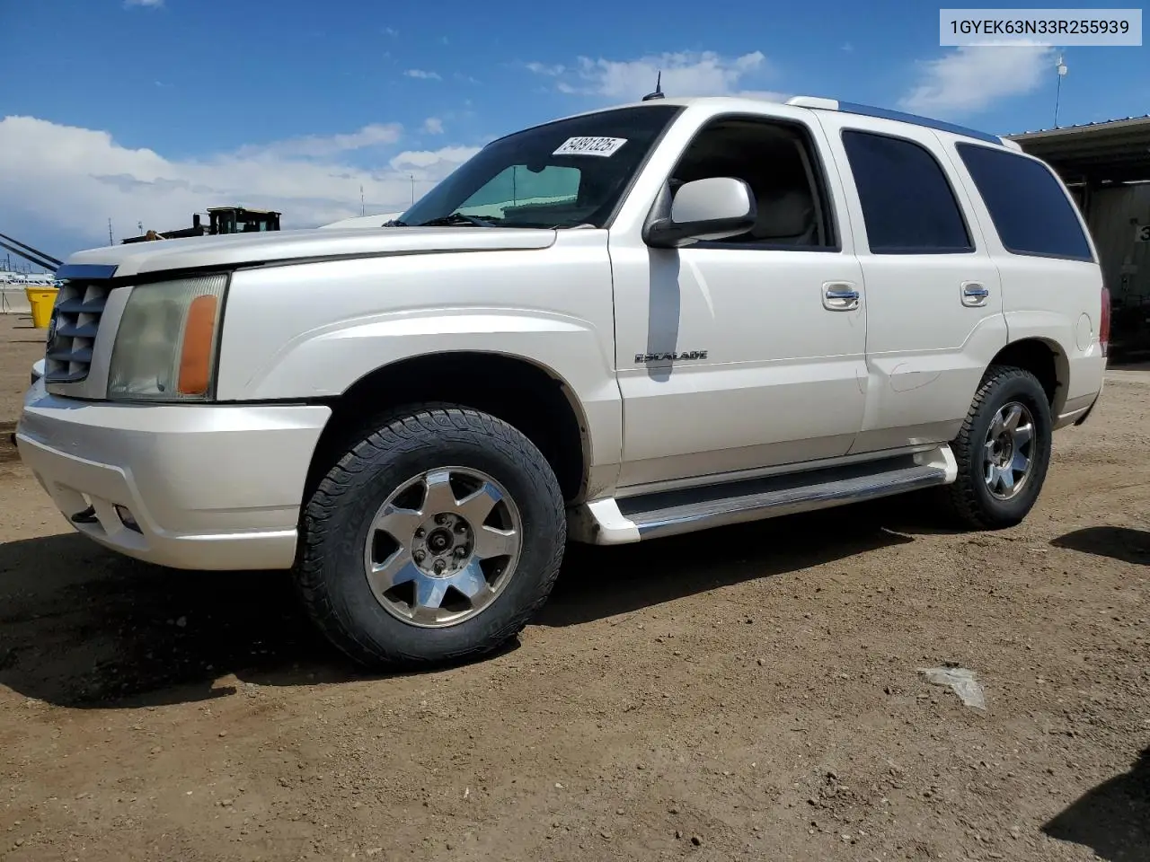 2003 Cadillac Escalade Luxury VIN: 1GYEK63N33R255939 Lot: 54891325