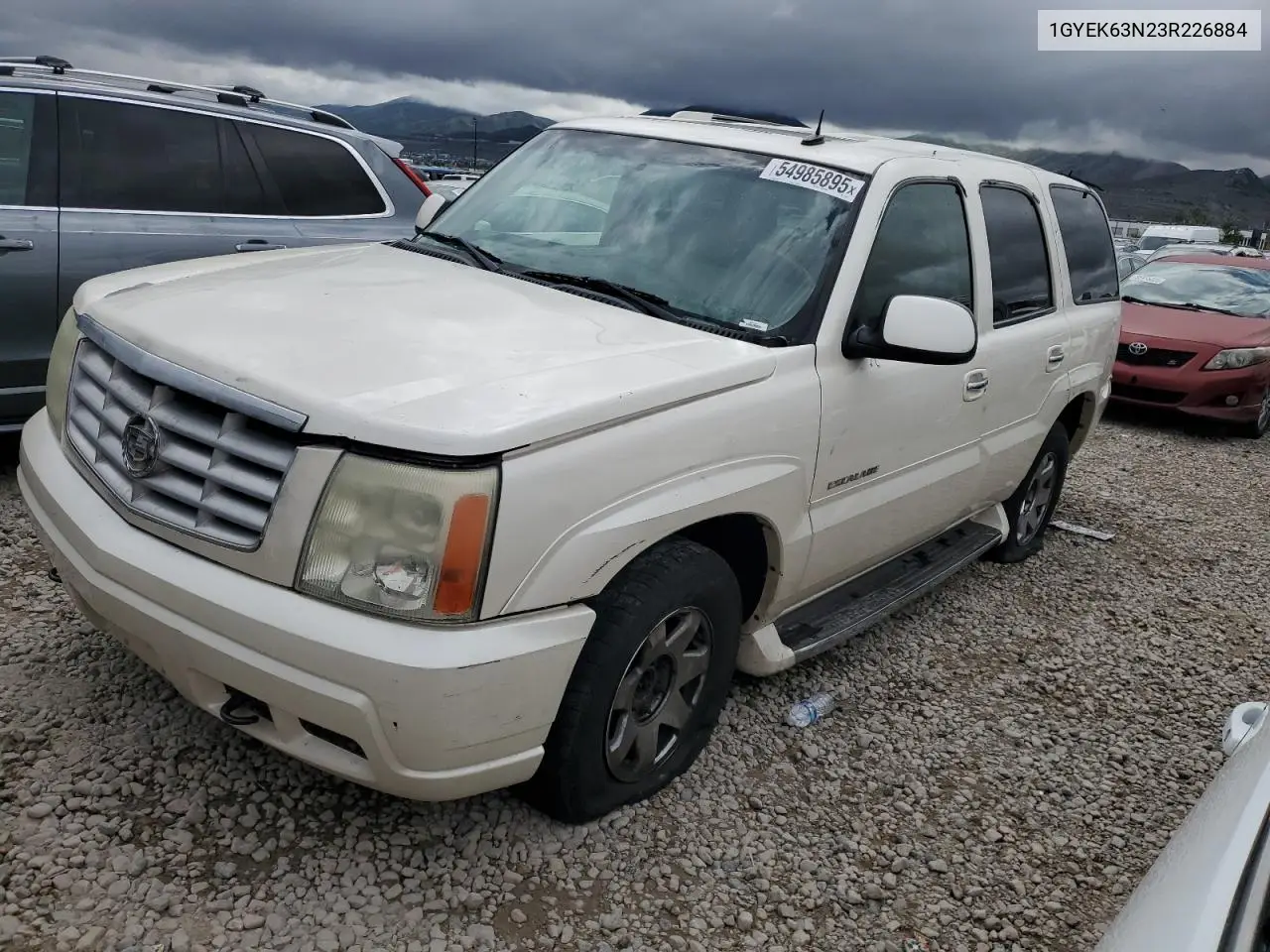 2003 Cadillac Escalade Luxury VIN: 1GYEK63N23R226884 Lot: 54985895
