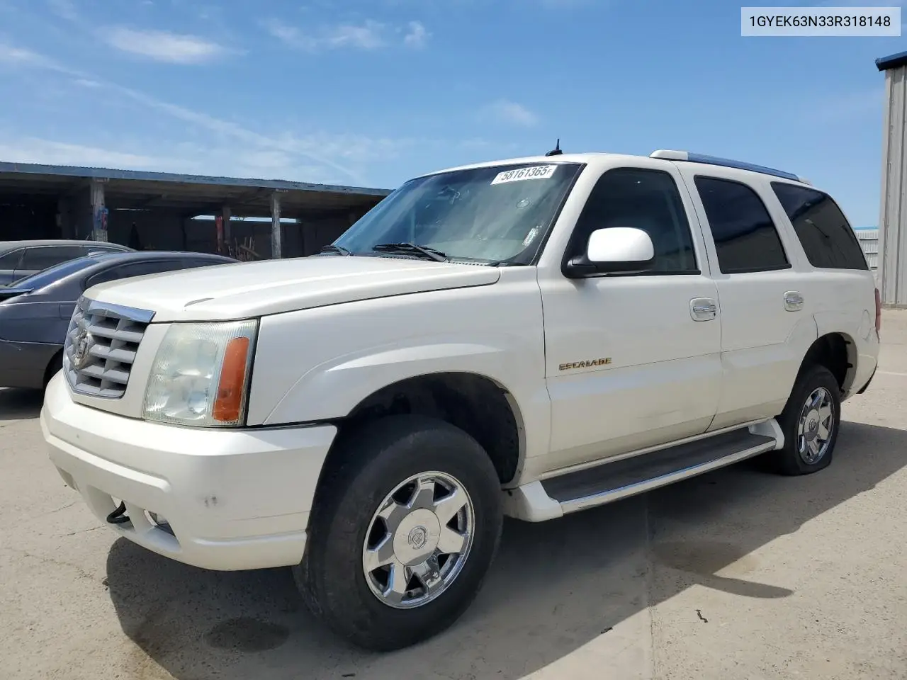 2003 Cadillac Escalade Luxury VIN: 1GYEK63N33R318148 Lot: 58161365