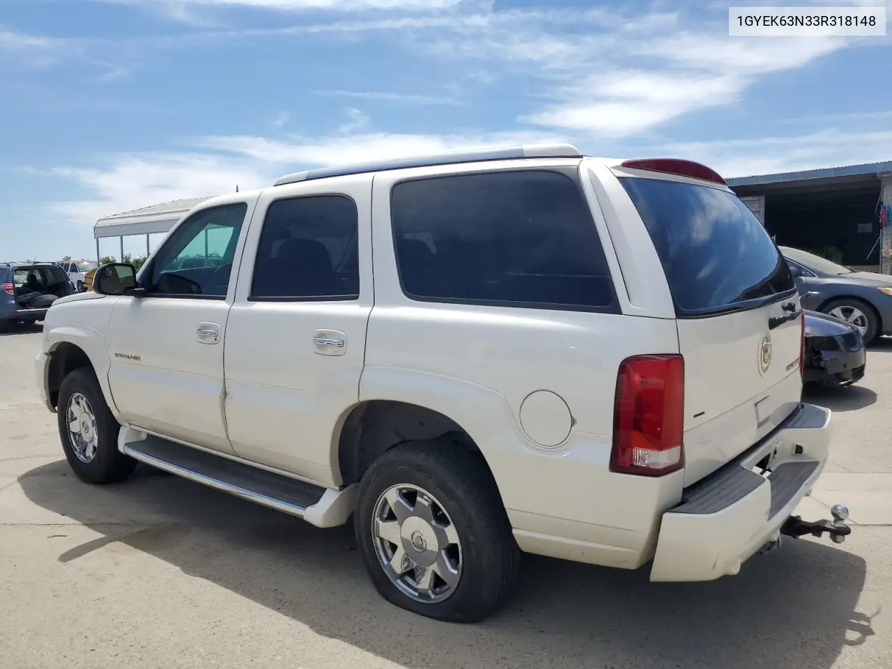 2003 Cadillac Escalade Luxury VIN: 1GYEK63N33R318148 Lot: 58161365