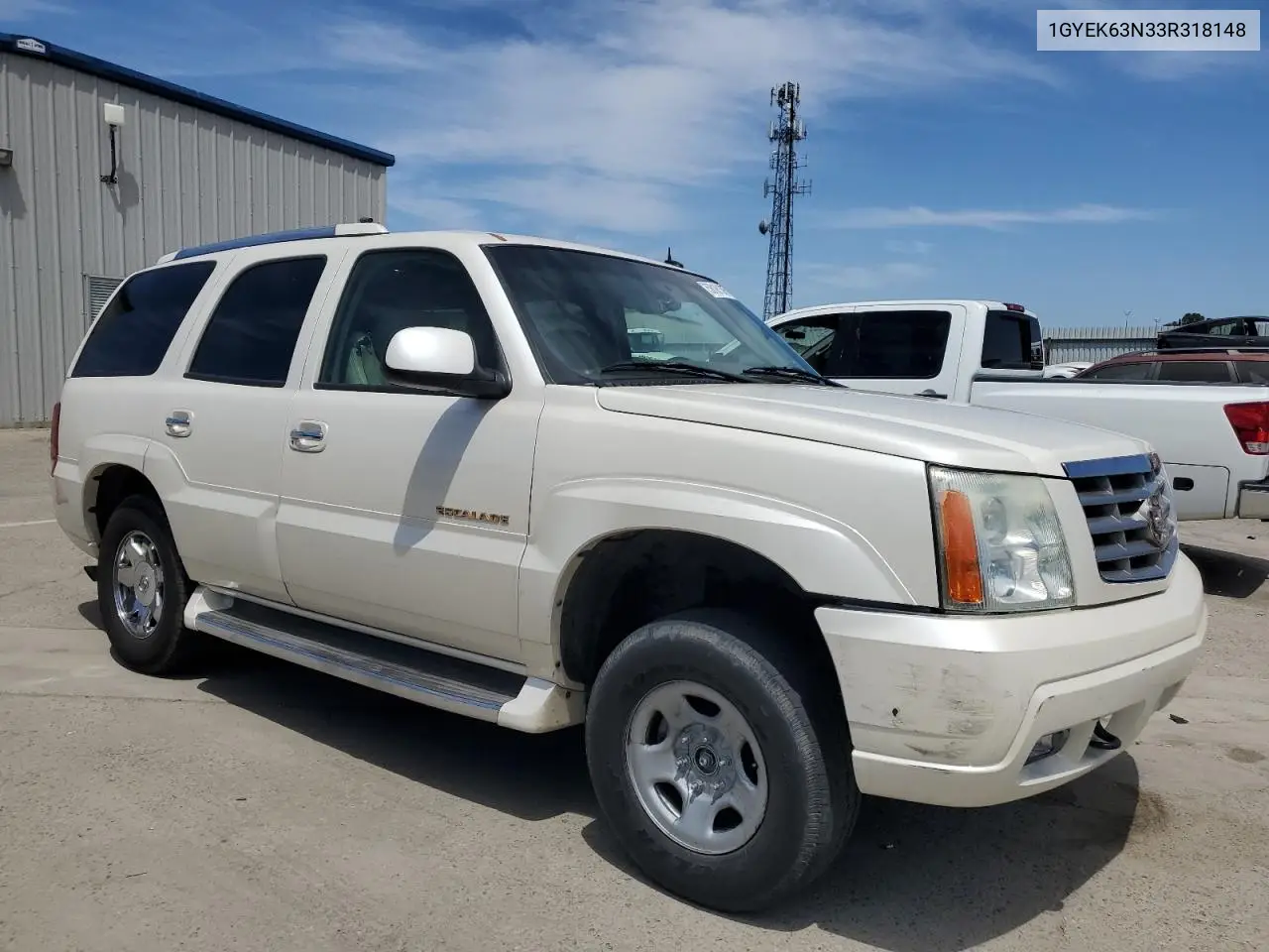 2003 Cadillac Escalade Luxury VIN: 1GYEK63N33R318148 Lot: 58161365