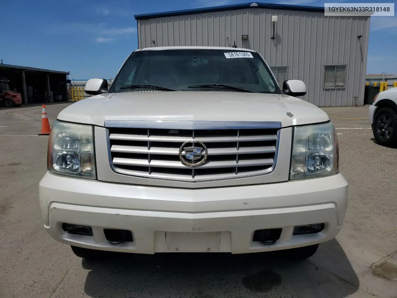 2003 Cadillac Escalade Luxury VIN: 1GYEK63N33R318148 Lot: 58161365