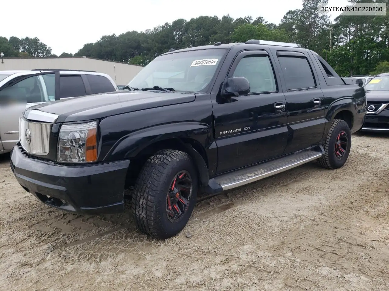 2003 Cadillac Escalade Ext VIN: 3GYEK63N43G220830 Lot: 60291365