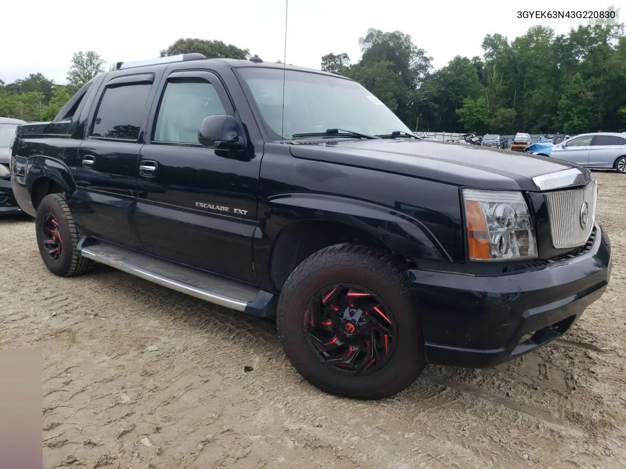 2003 Cadillac Escalade Ext VIN: 3GYEK63N43G220830 Lot: 60291365