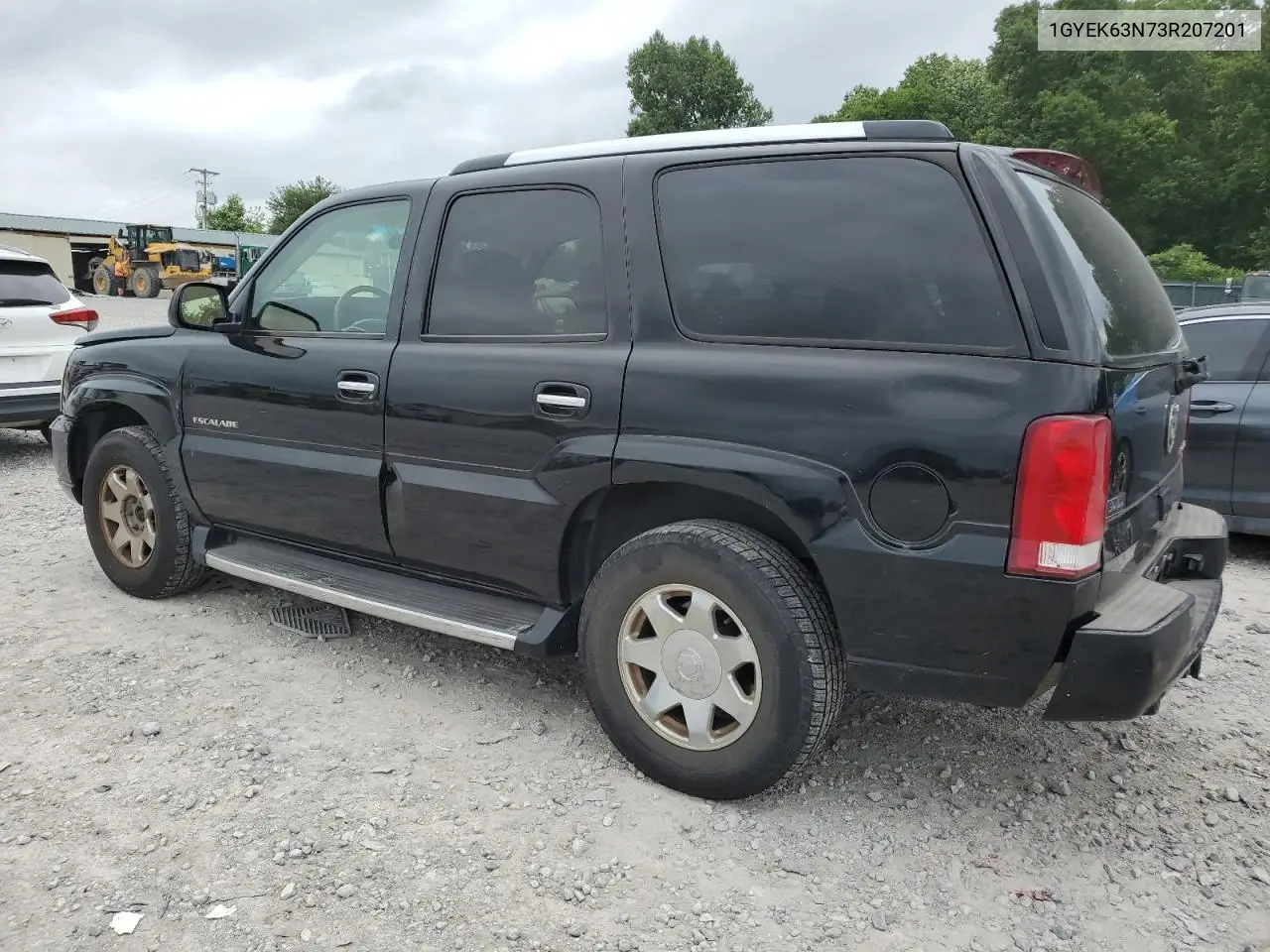 2003 Cadillac Escalade Luxury VIN: 1GYEK63N73R207201 Lot: 60664235