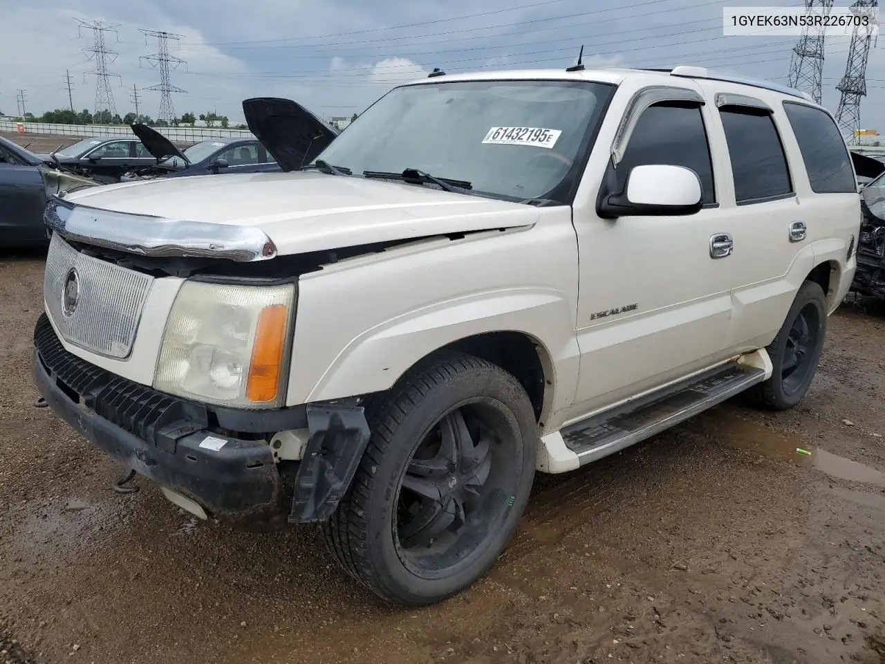 2003 Cadillac Escalade Luxury VIN: 1GYEK63N53R226703 Lot: 61432195