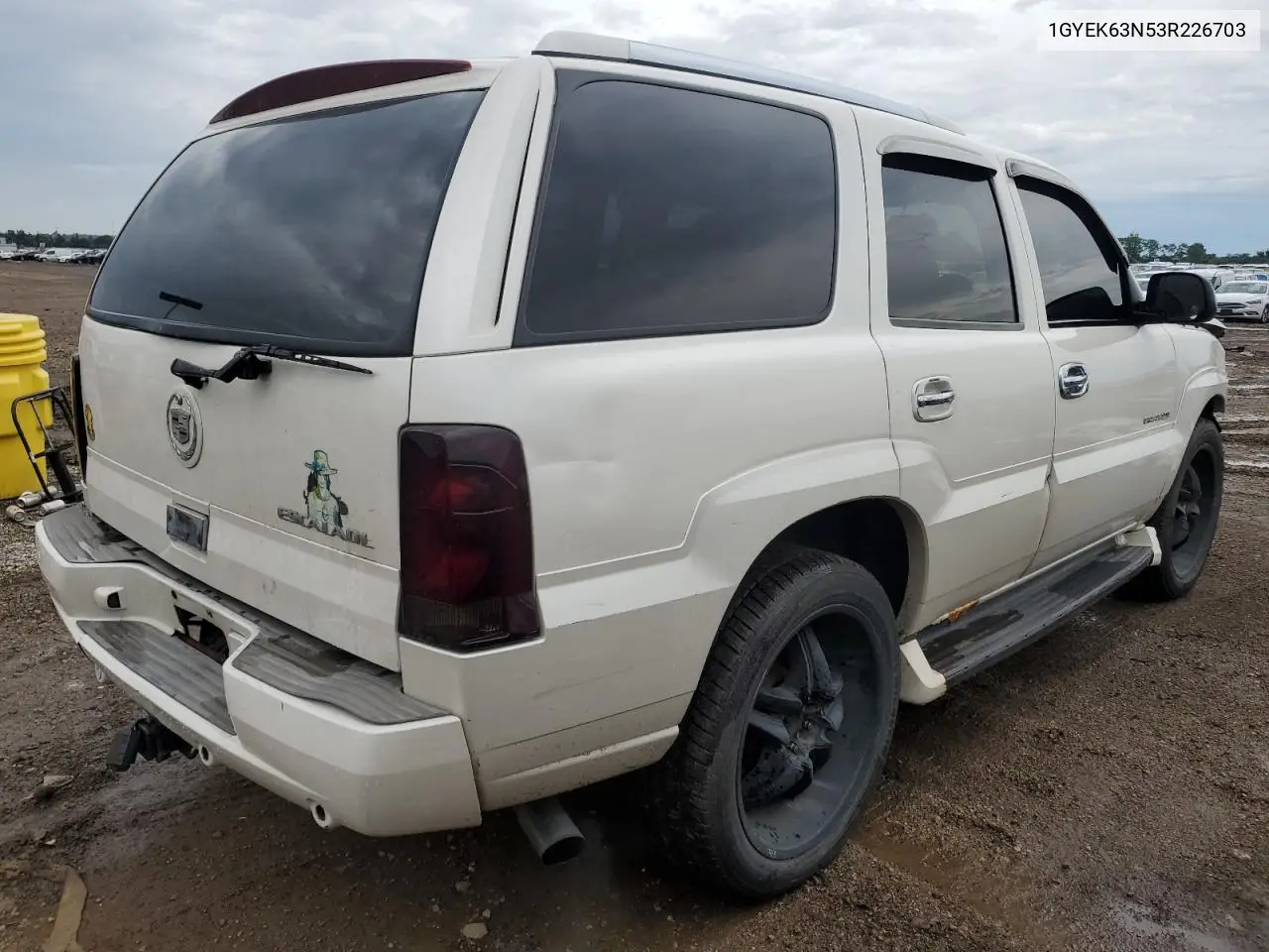2003 Cadillac Escalade Luxury VIN: 1GYEK63N53R226703 Lot: 61432195