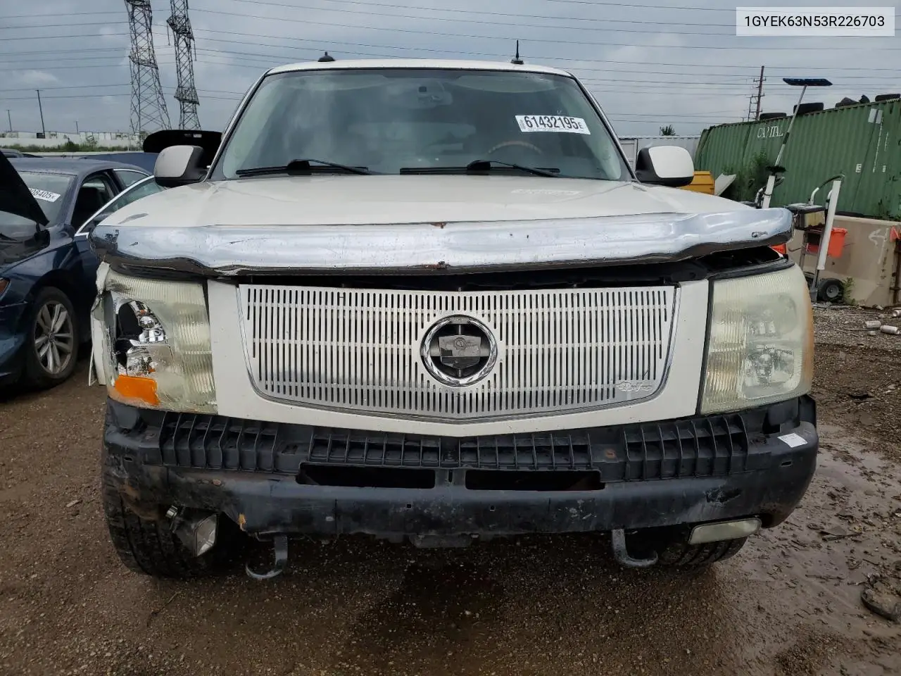 2003 Cadillac Escalade Luxury VIN: 1GYEK63N53R226703 Lot: 61432195