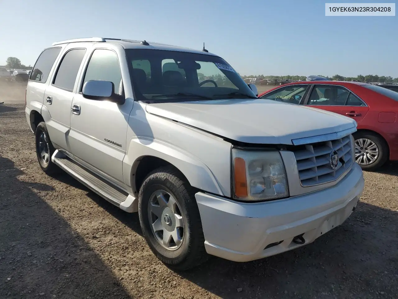 2003 Cadillac Escalade Luxury VIN: 1GYEK63N23R304208 Lot: 61920875