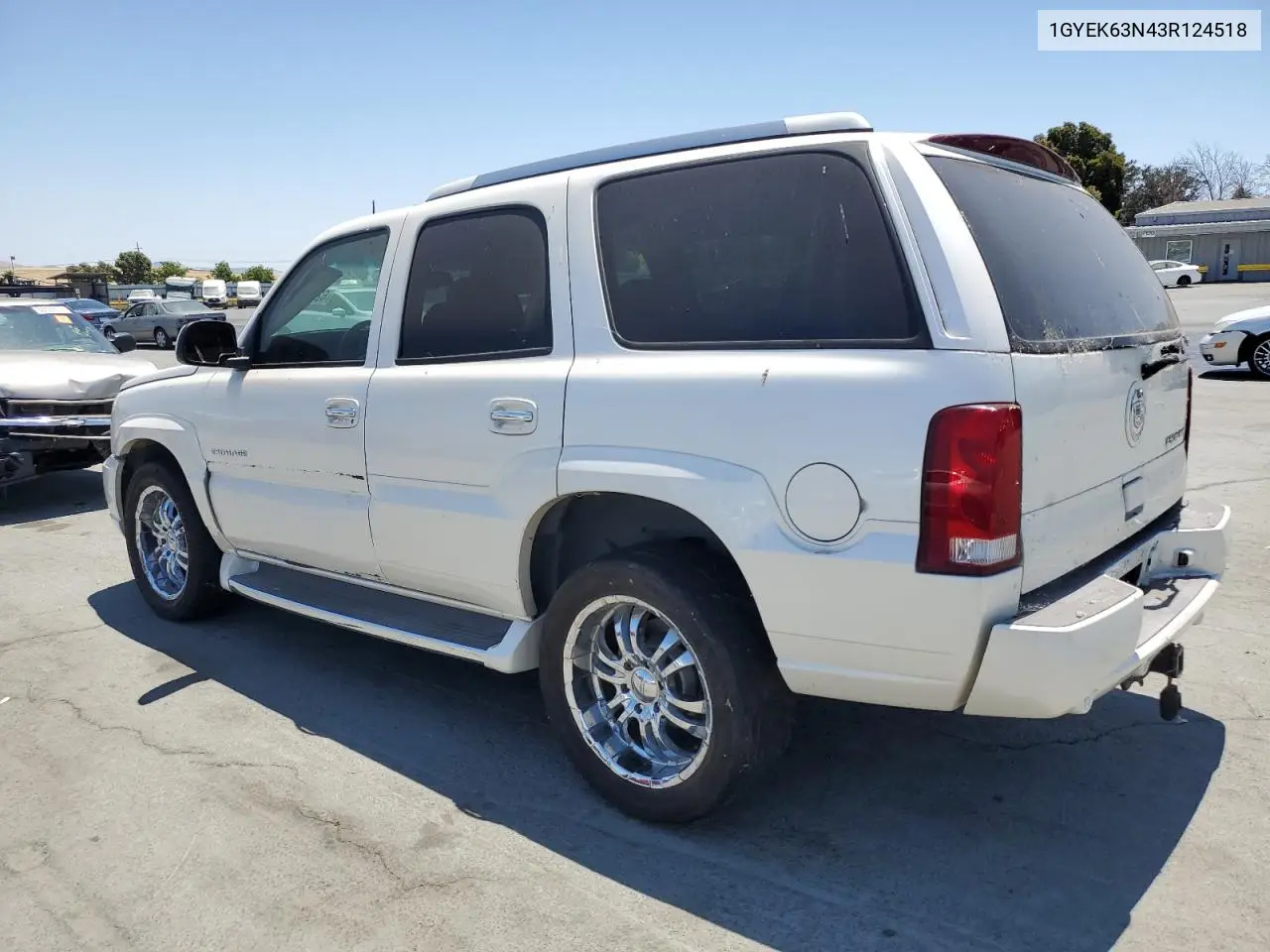 2003 Cadillac Escalade Luxury VIN: 1GYEK63N43R124518 Lot: 62415245