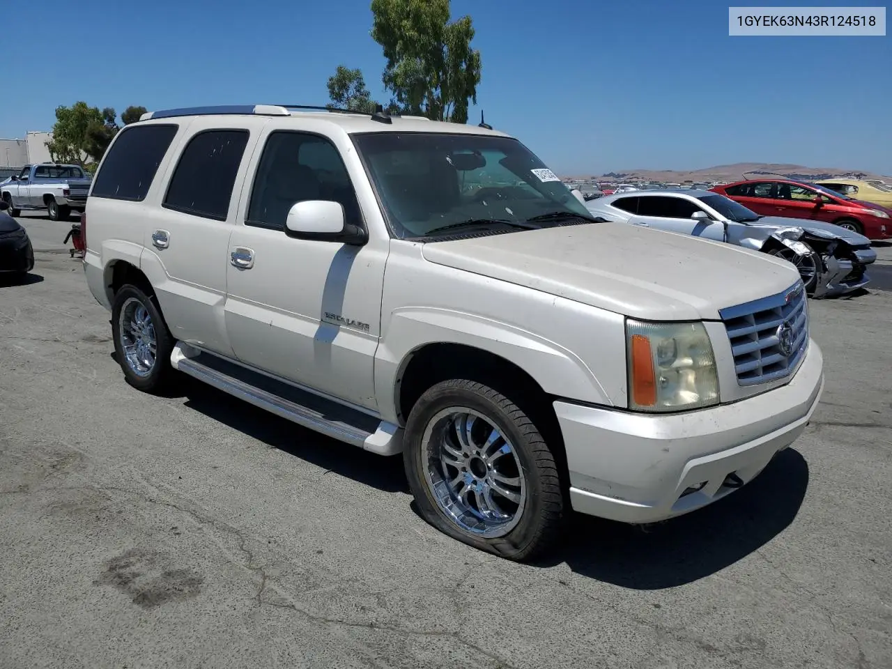 2003 Cadillac Escalade Luxury VIN: 1GYEK63N43R124518 Lot: 62415245