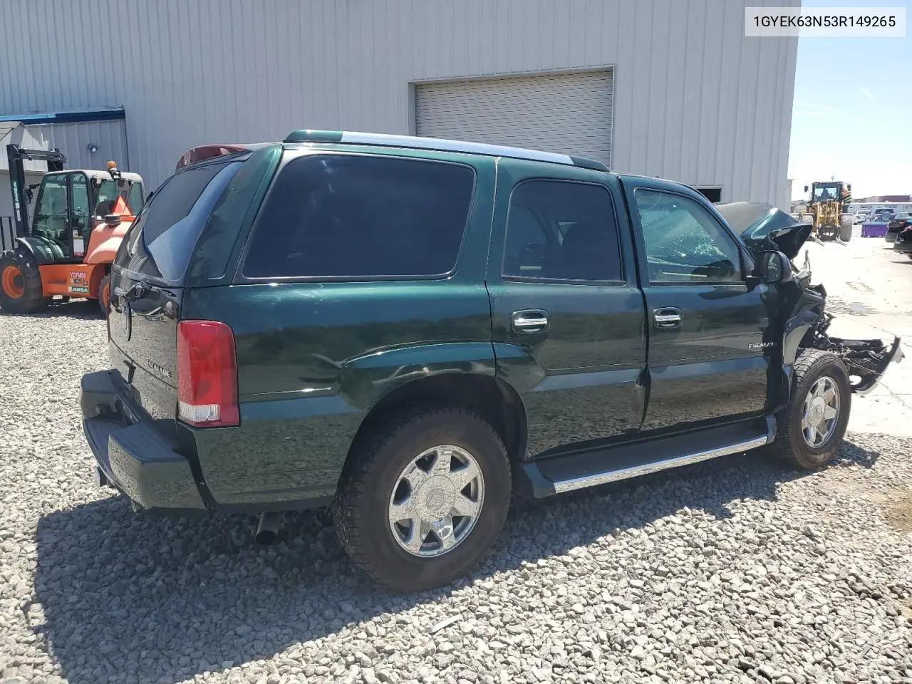 2003 Cadillac Escalade Luxury VIN: 1GYEK63N53R149265 Lot: 62690105
