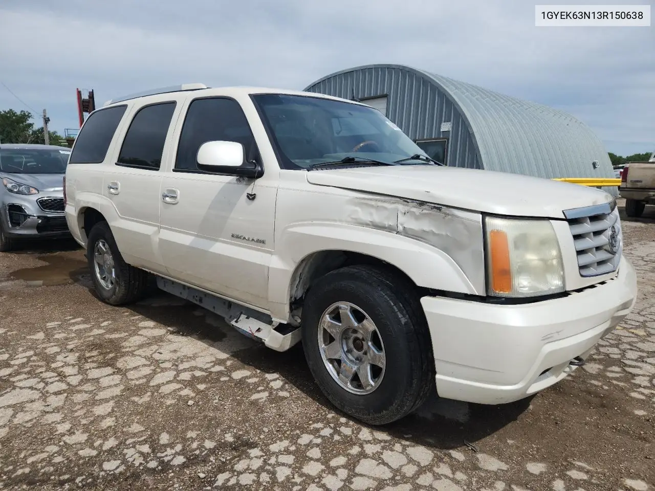 2003 Cadillac Escalade Luxury VIN: 1GYEK63N13R150638 Lot: 63000315