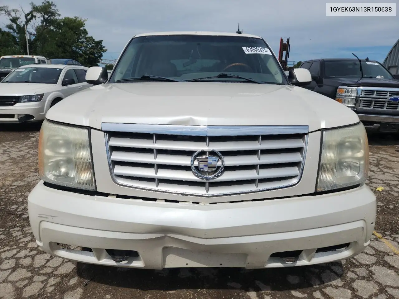 2003 Cadillac Escalade Luxury VIN: 1GYEK63N13R150638 Lot: 63000315