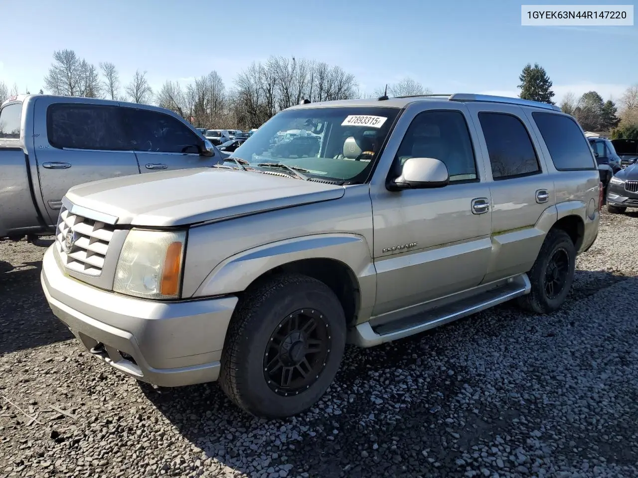 2004 Cadillac Escalade Luxury VIN: 1GYEK63N44R147220 Lot: 47893315